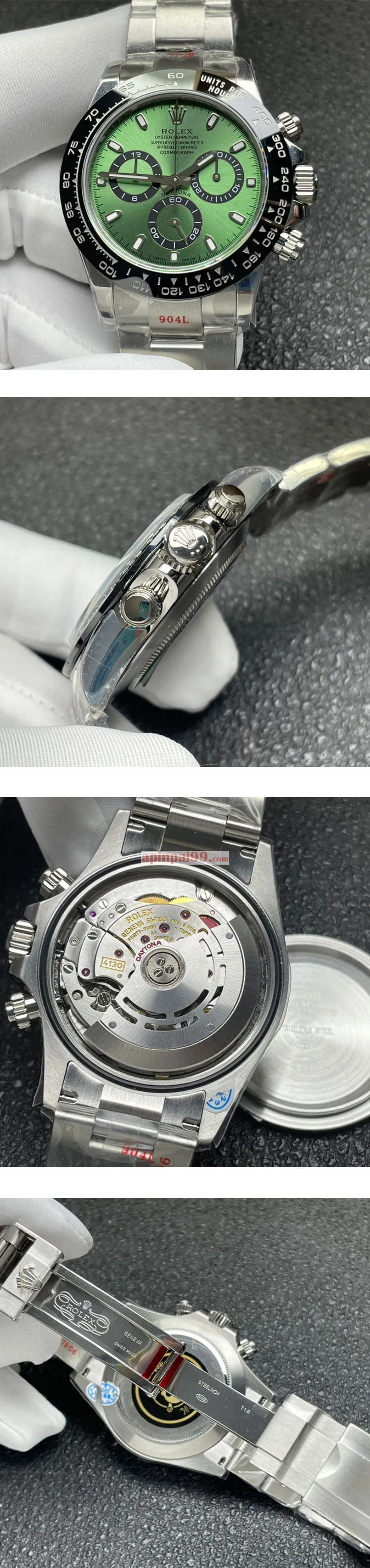 2023ロレックスモデル コスモグラフ デイトナ126520 グリーン 最完璧時計 IPK工場