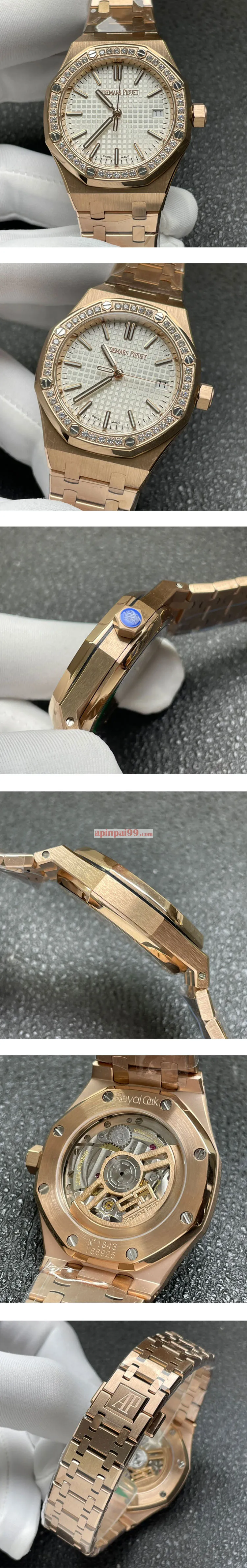 スーパーコピー時計オーデマピゲ ロイヤルオーク15551OR.ZZ.1356OR.04 シルバー 37mm