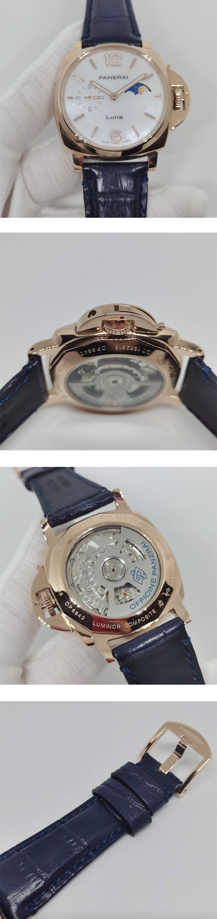 新作スーパーコピー時計パネライ ルミノール ゴールドテック™ ドゥエ ルナ PAM01181