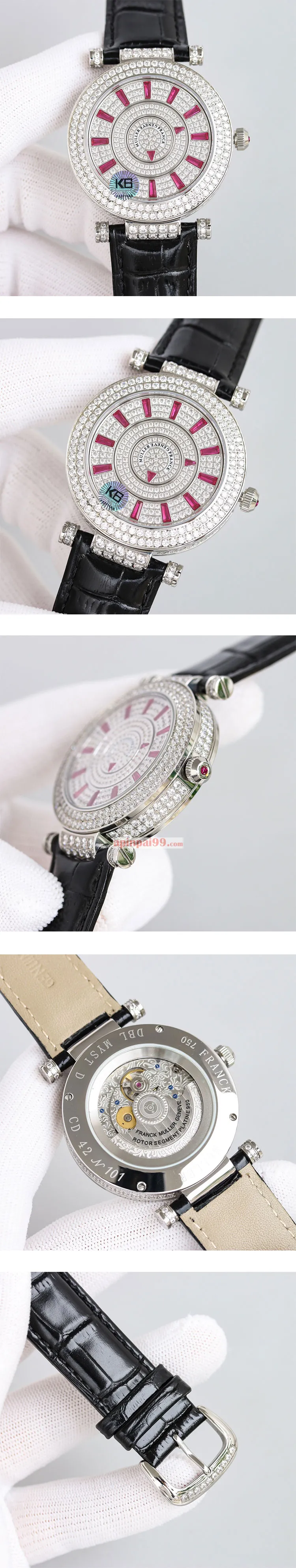 FRANCK MULLERスーパーコピー時計 ダブルミステリー DM42 NR D 2R CD 全面ダイヤ文字盤