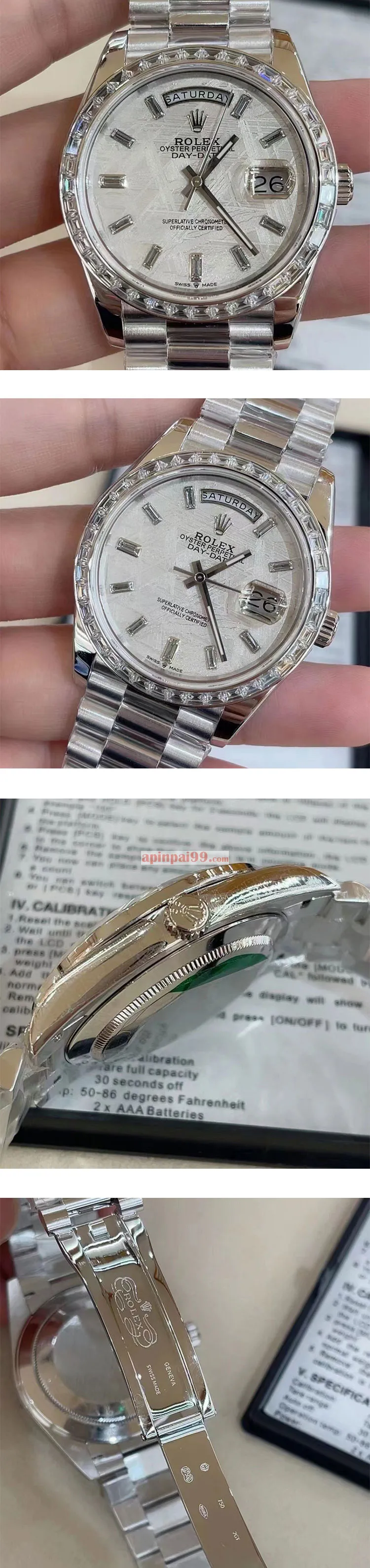 高級ブランドコピーロレックス デイデイト M228349RBR-0040 40mm メテオライト