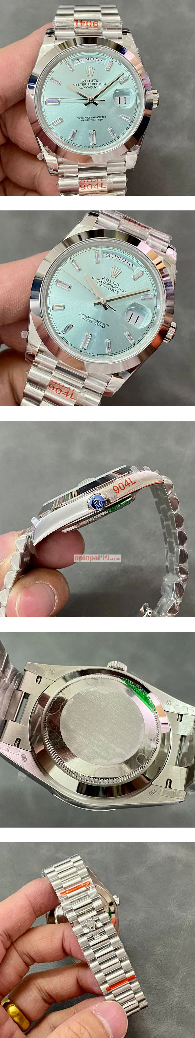 アイスブルー228206Aロレックスコピー デイデイト 3255ムーブメント搭載