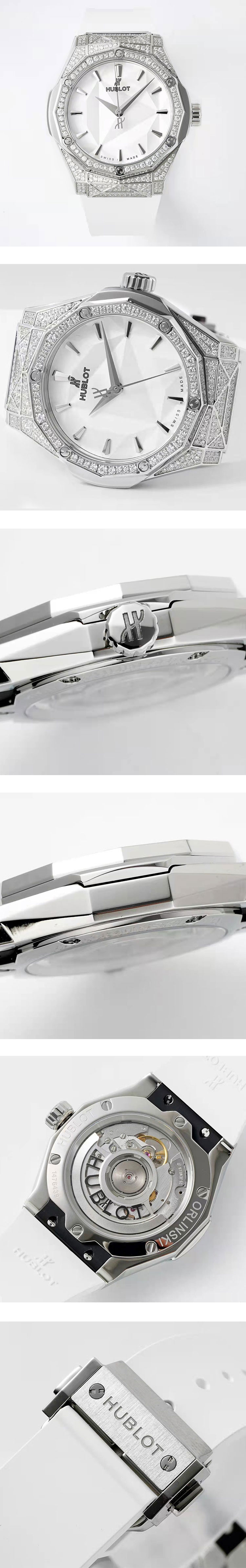 HUBLOTコピー550.NS.2200.RW.1604.ORL20 クラシック・フュージョン オーリンスキー チタニウム ホワイト 40mm APS工場新製品