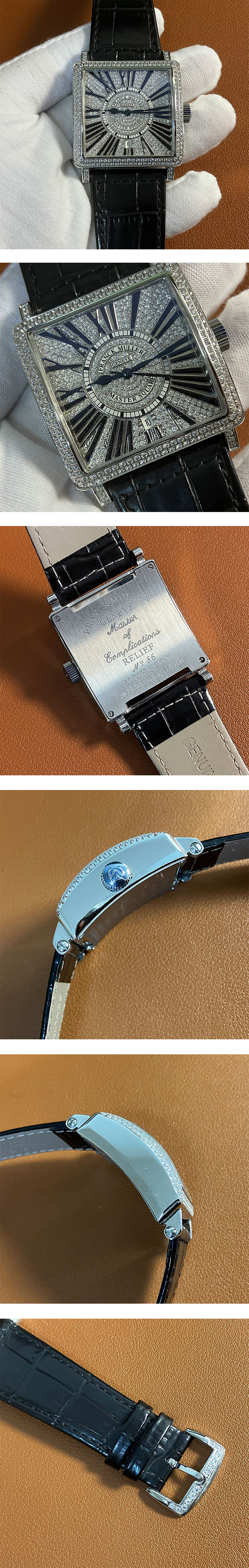 スーパーコピー時計フランクミュラー マスタースクエアキング レリーフ 6000 K SC DT R D CD ケースダイヤ