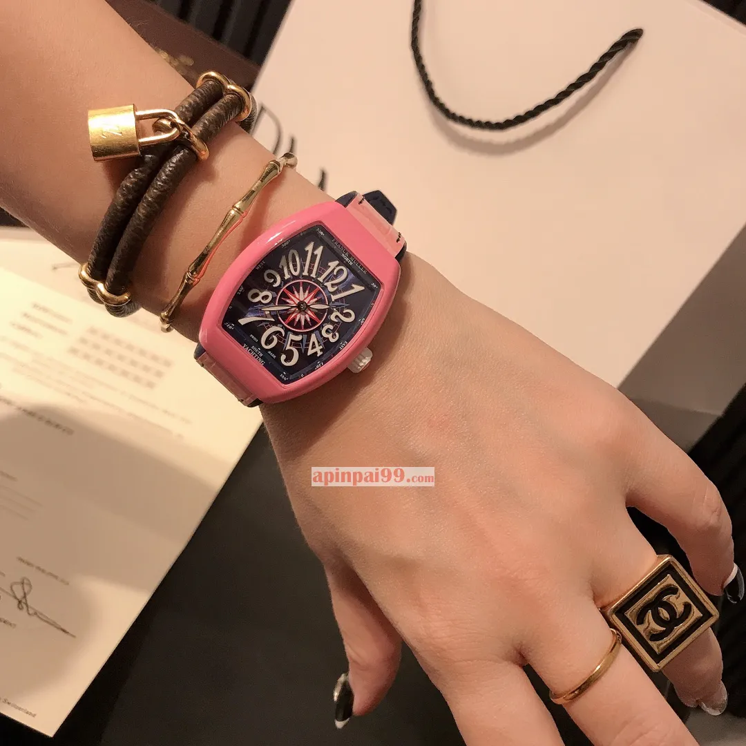 N級品フランクミュラースーパーコピー時計偽物 V32 セラミックグレーズシリーズ M100896[4]