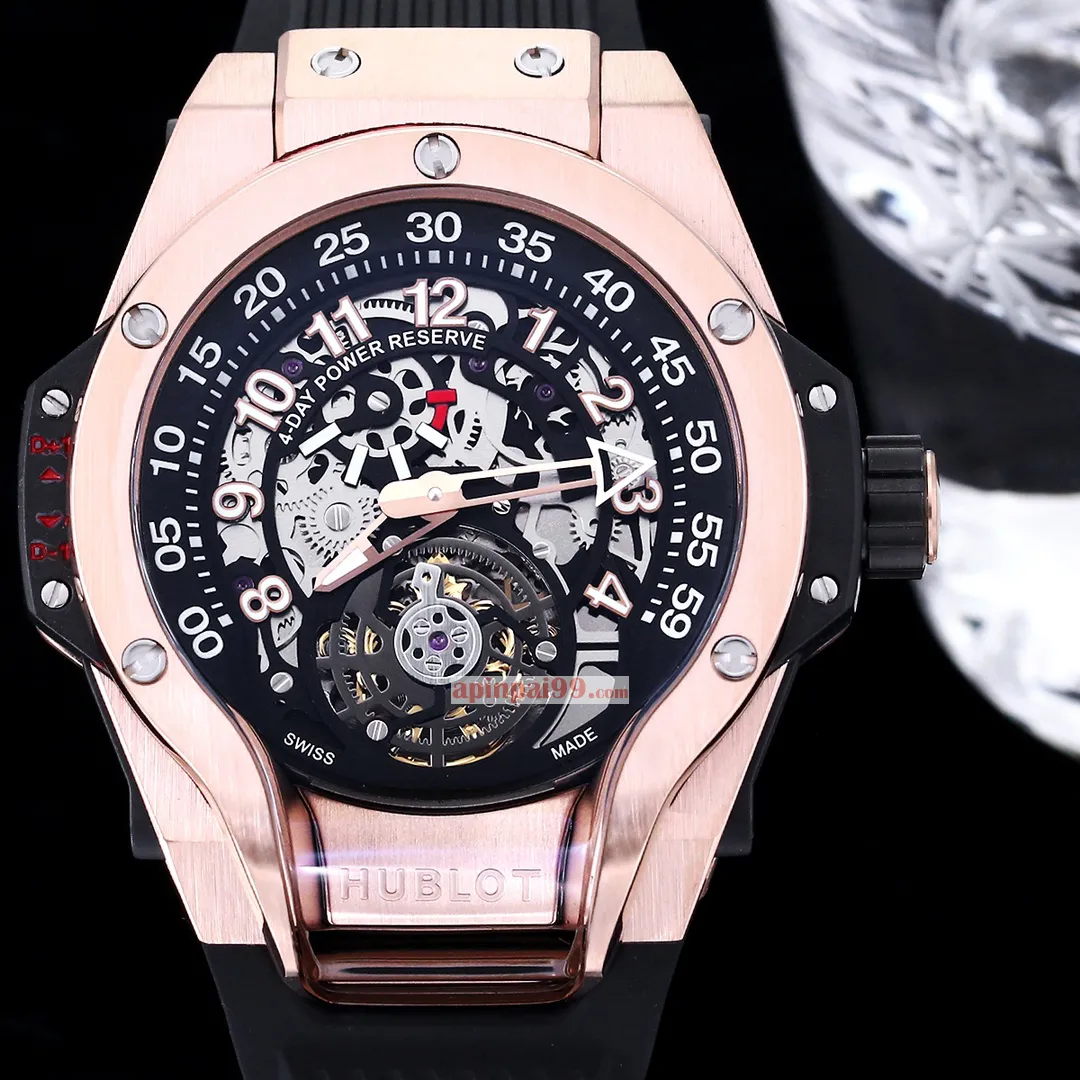 ウブロ時計コピー MP-13 新しいバイアクシャル トゥールビヨンとバイレトログラード表示の複雑機構時計 1456HB103[2]