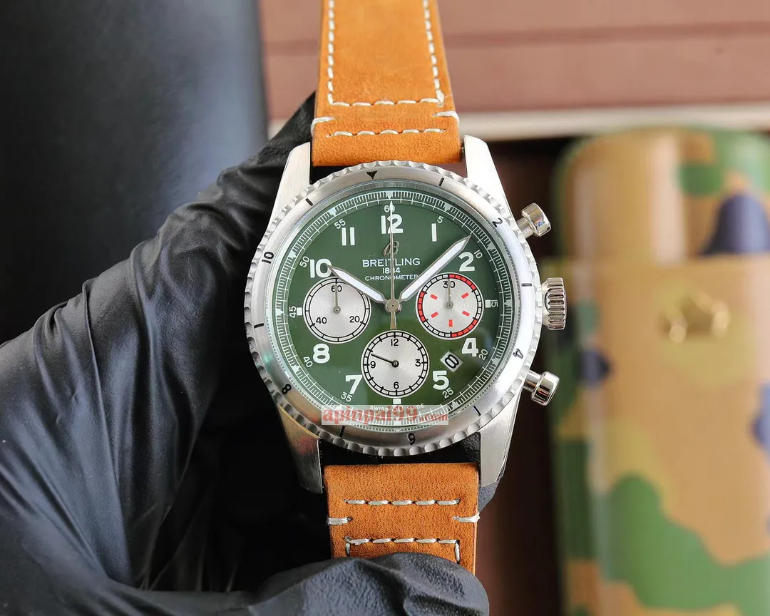 高精密新作ブライトリングナビタイマーB229202 軍用時計ストラップ[7]