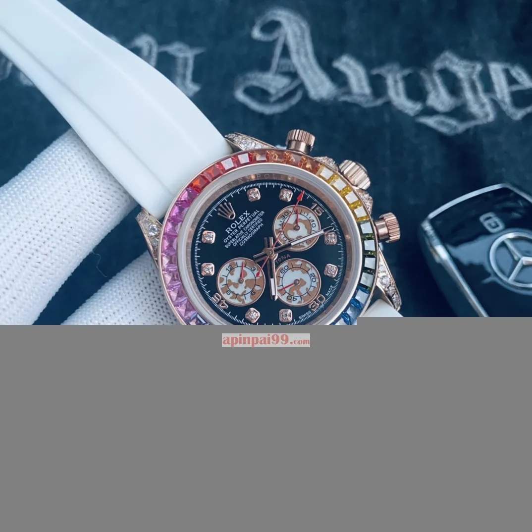 高品質ロレックス ホワイト レインボー ディコピー時計 3210566[6]