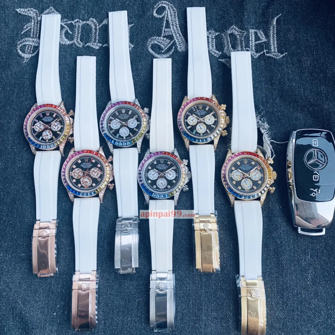 高品質ロレックス ホワイト レインボー ディコピー時計 3210566[8]