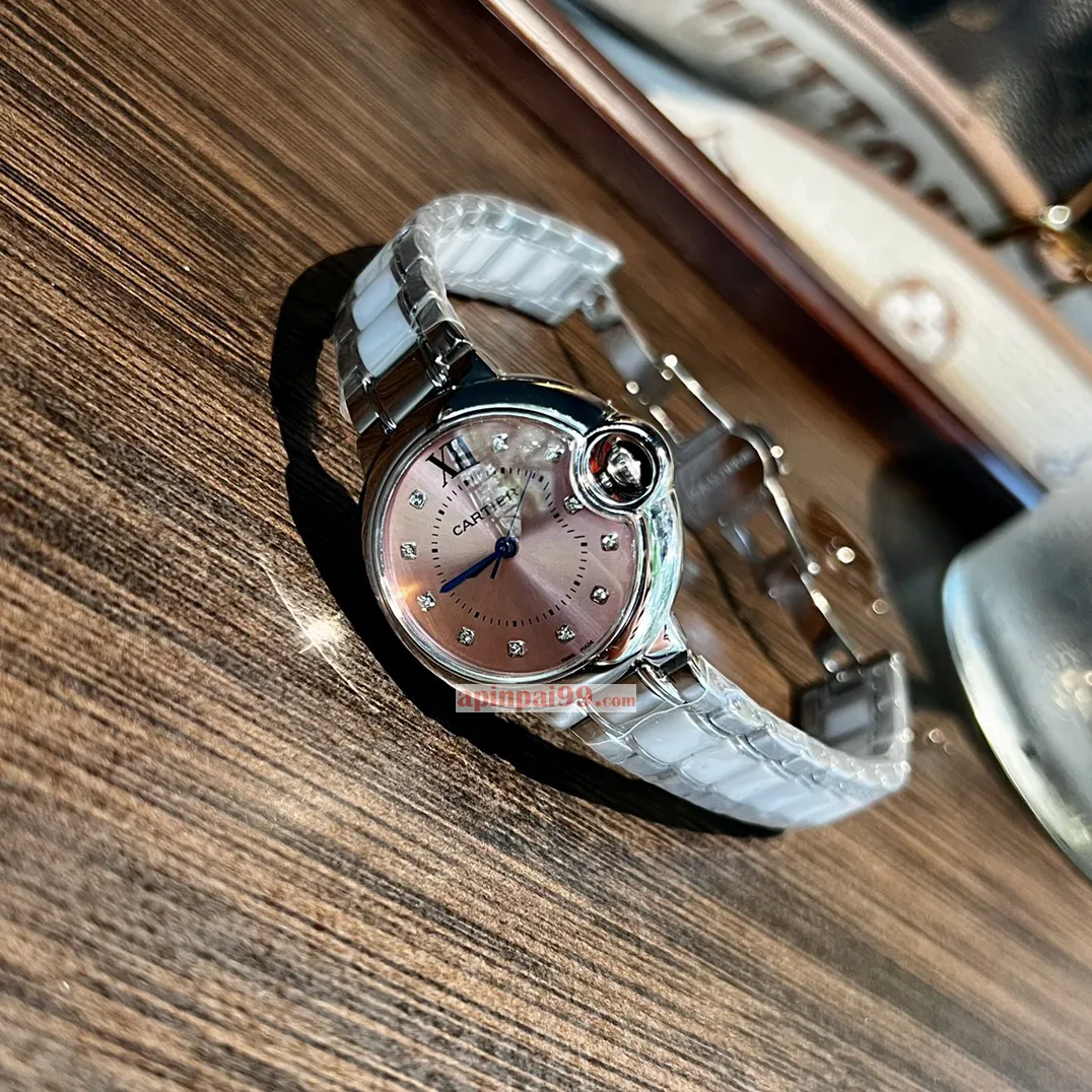 2024新品カルティエ時計 リビエラ フィッシュアイ ガラス ブルー バルーン女性 W300759[3]