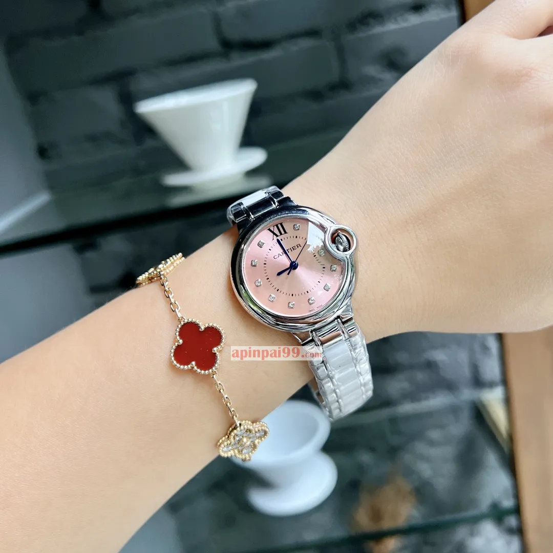 2024新品カルティエ時計 リビエラ フィッシュアイ ガラス ブルー バルーン女性 W300759[6]