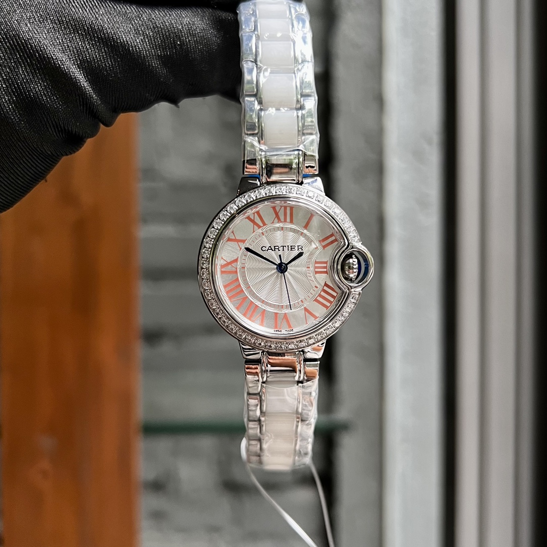 カルティエ女性 クォーツスーパーコピー時計N級品 ブルーバルーン W405860