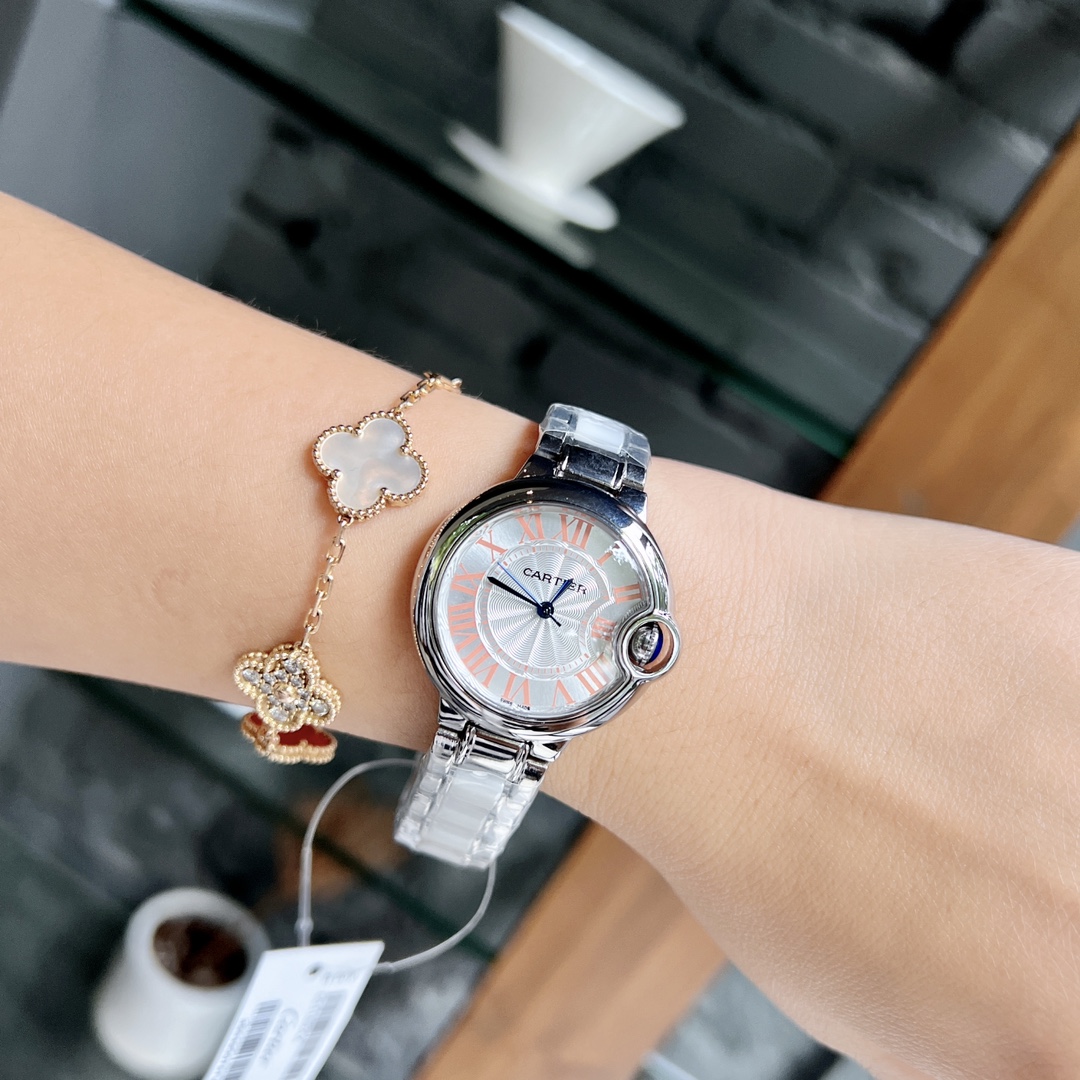 カルティエ女性 クォーツスーパーコピー時計N級品 ブルーバルーン W405860[3]