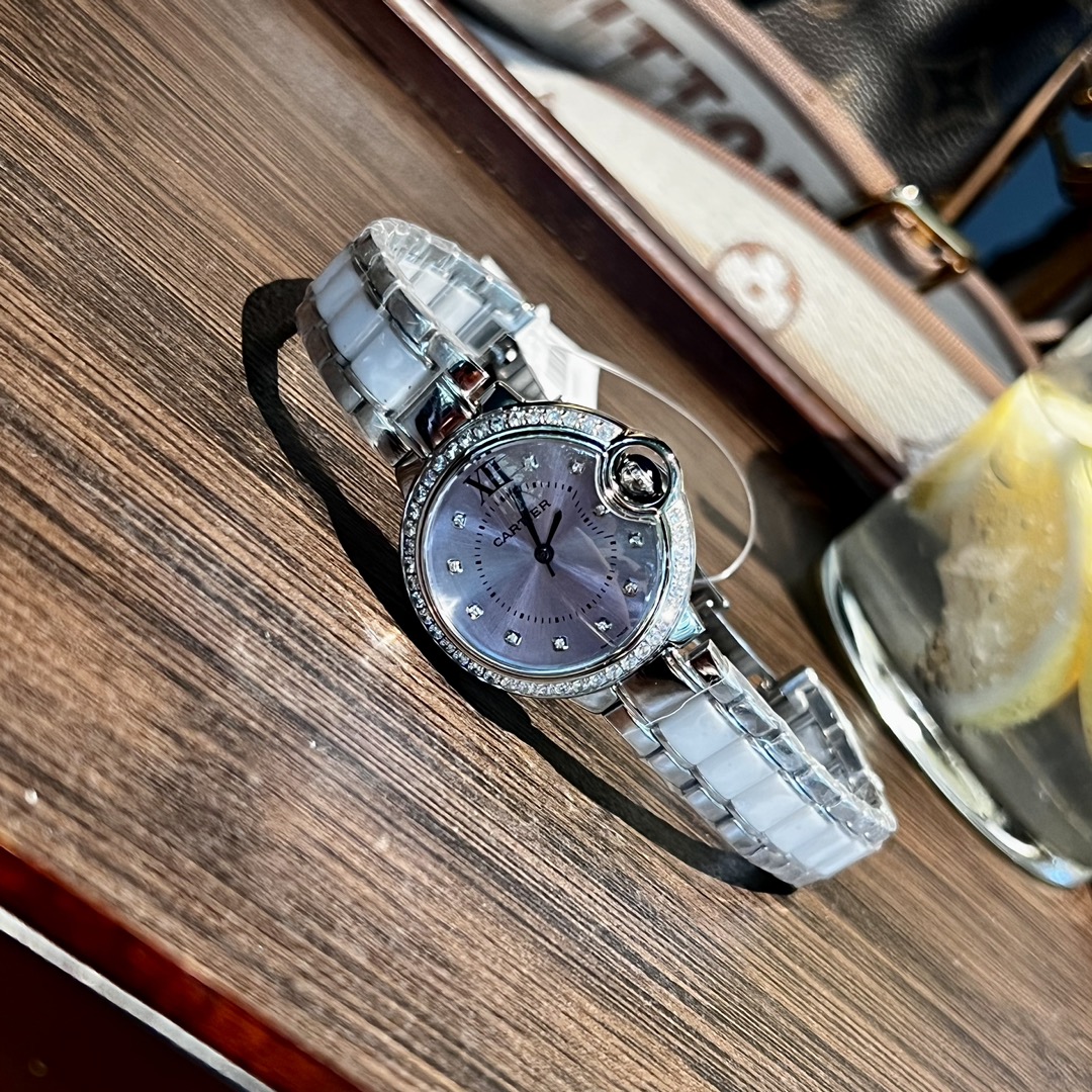 カルティエ女性 クォーツスーパーコピー時計N級品 ブルーバルーン W405860[7]