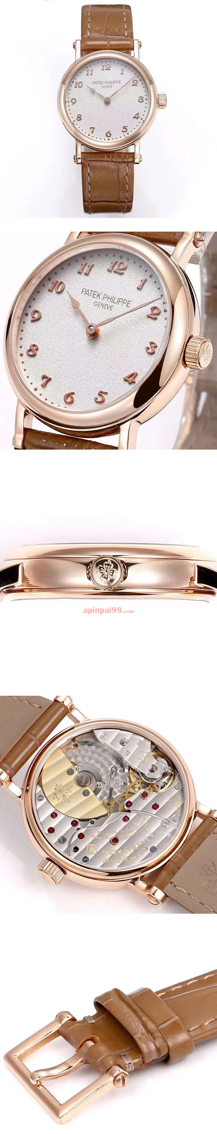 新款パテックフィリップ時計 カラトラバ シルバー・グレイン文字盤 GS製 7200R-001