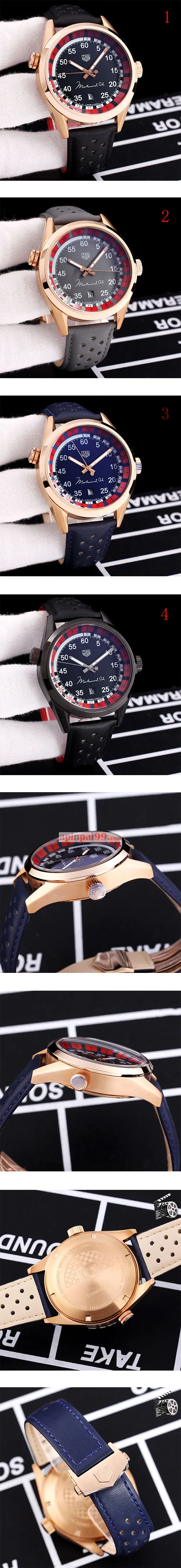 独特魅力のタグ・ホイヤー時計 カレラ キャリバー5 ブルー リングマスター モハメドアリ 003745