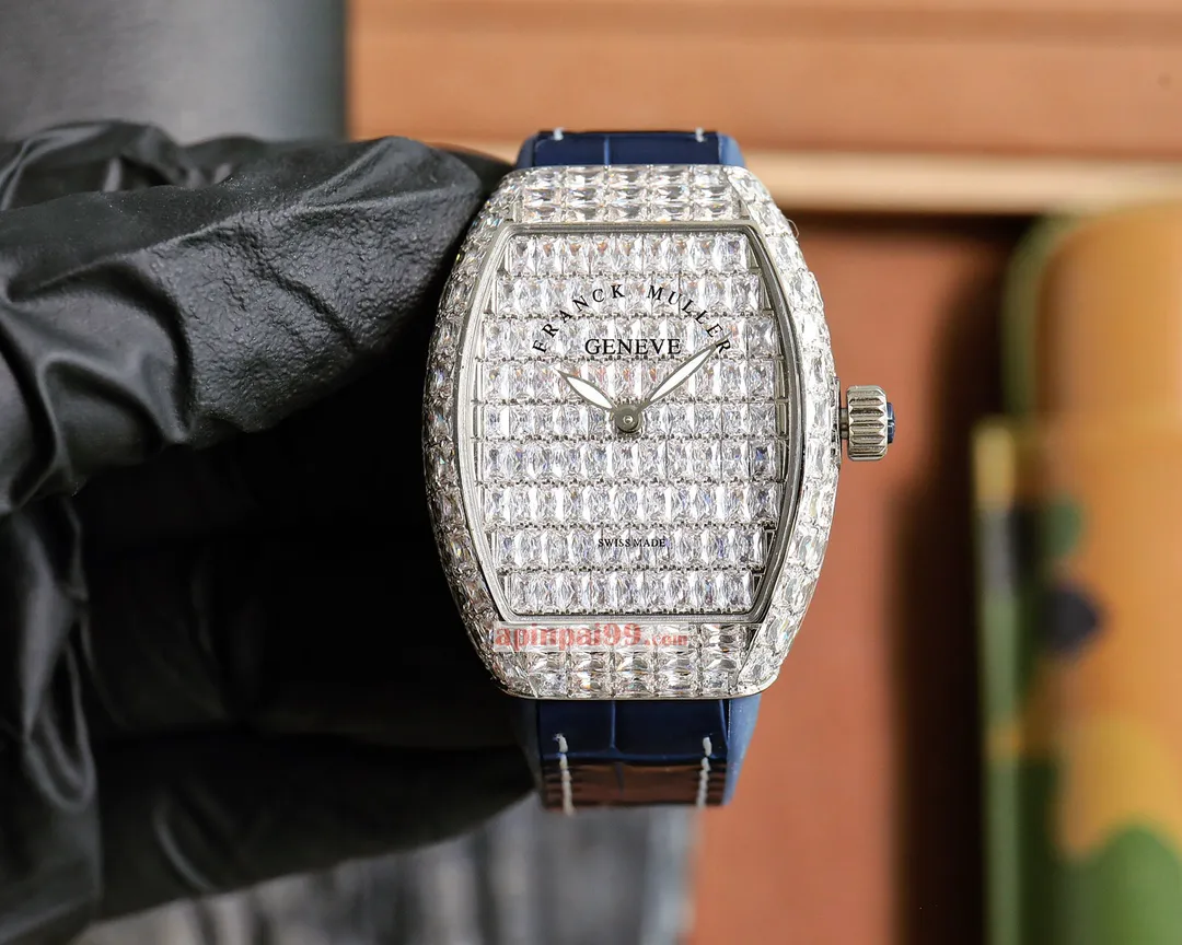 高級スーパーコピーフランクミュラー時計 スクエア ダイヤモンド カスミソウ V32 シリーズ 489025F[8]
