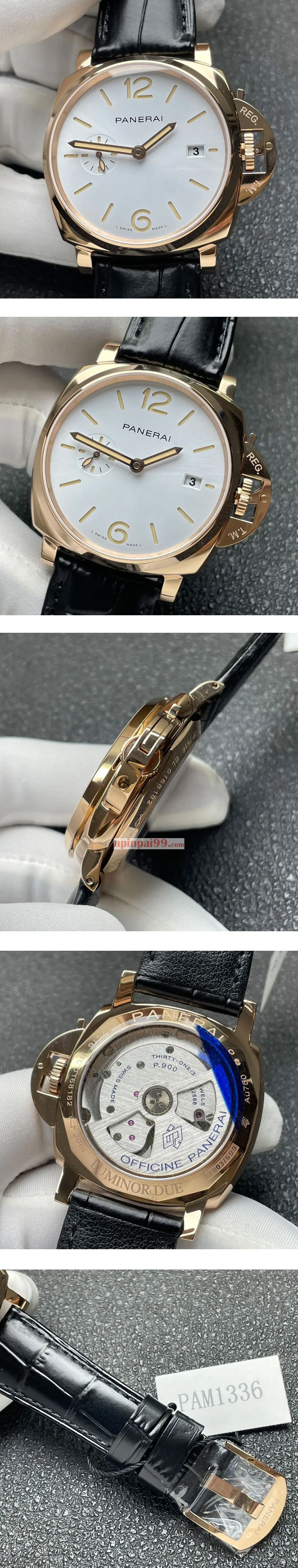 2024人気 PANERAI時計コピー LUMINOR ドゥエ ゴールドテック PAM01336