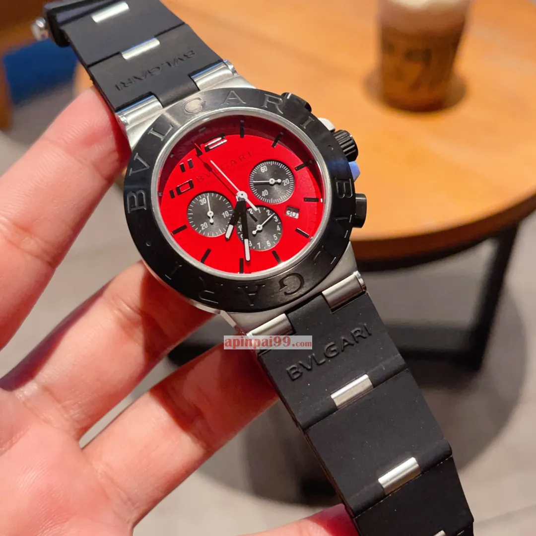 2024新作ブルガリ アルミニウム クロノグラフ時計 BV40059[5]