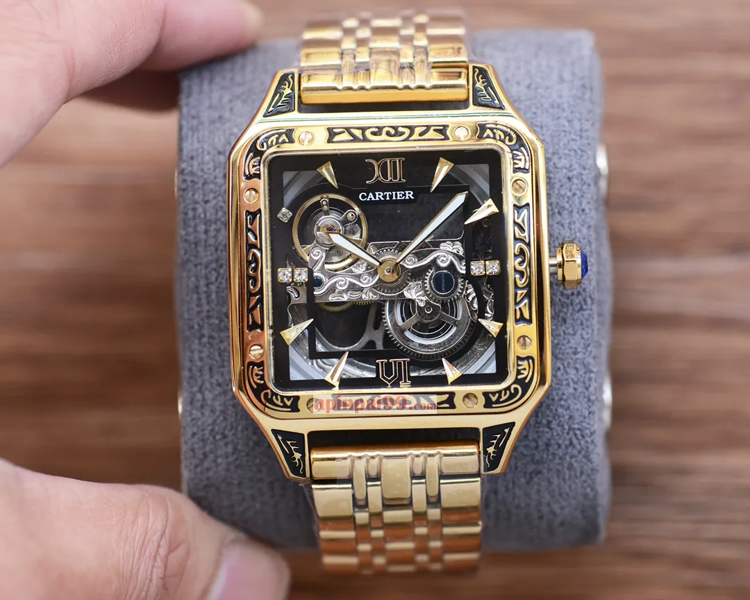 カルティエ スクエアスケルトンメンズ腕時計 W561036[2]