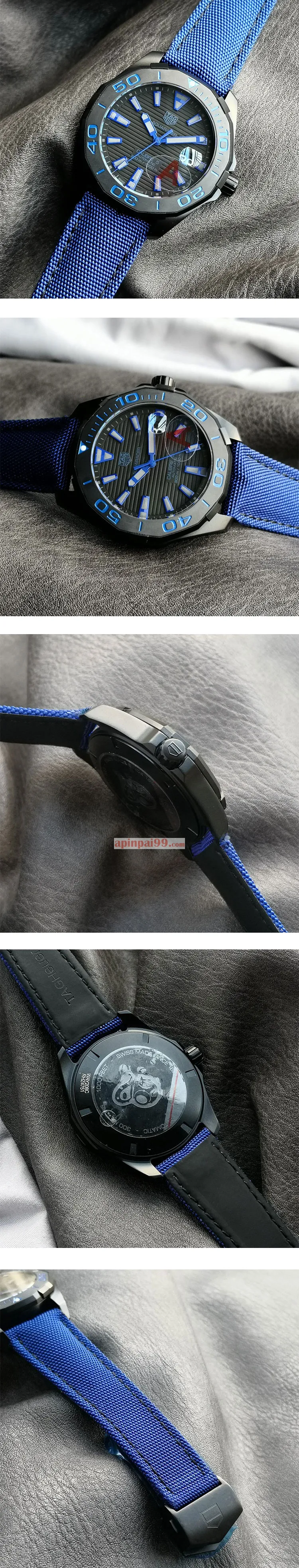 ブランド時計コピータグ・ホイヤー アクアレーサー 300M キャリバー5 ブラック チタニウム WAY208B.FC6382