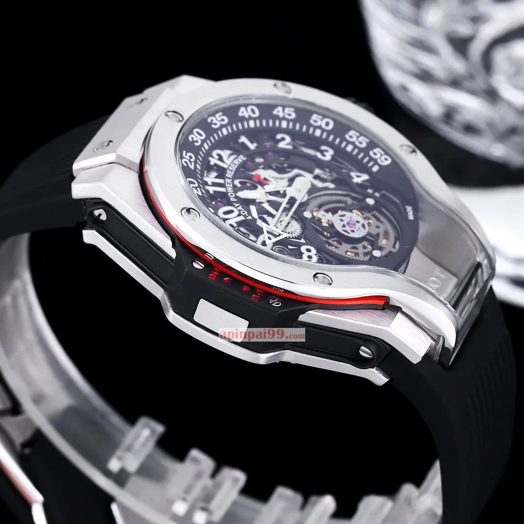 ウブロの新しいバイアクシャル トゥールビヨンとバイレトログラード表示の複雑機構時計コピー 1456HB103-1[6]