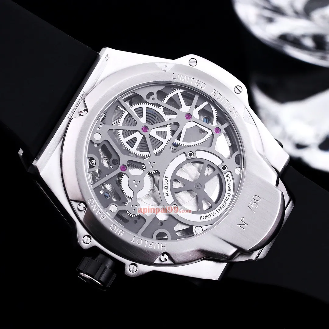 ウブロの新しいバイアクシャル トゥールビヨンとバイレトログラード表示の複雑機構時計コピー 1456HB103-1[7]