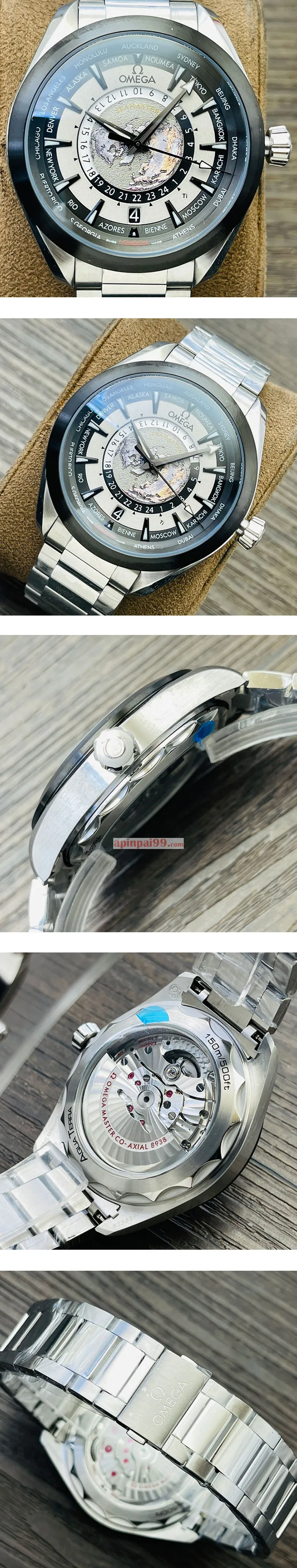 オメガコピー新作シーマスター アクアテラ 43mm GMT ワールドタイマー マスタークロノメーター 220.92.43.22.99.002