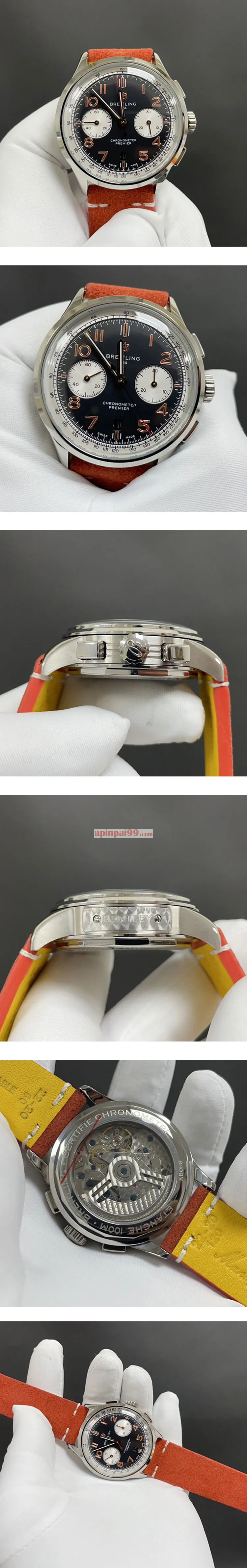 ブライトリング時計プレミエ B01 クロノグラフ42 ノートン AB0118A21B1X1