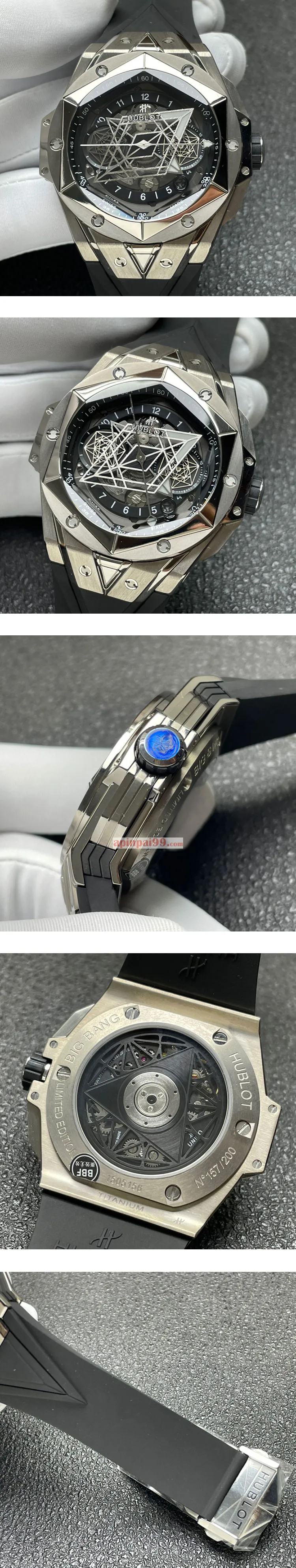 人気高級感ウブロコピー ビッグバン ウニコ サンブルー チタニウム 418.NX.1107.RX.MXM19