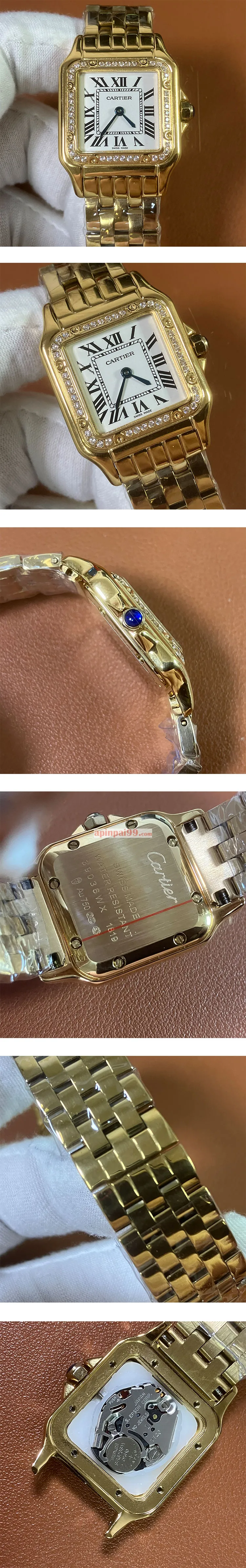 人気カルティエコピー時計 パンテール ドゥ シルバーホワイト文字盤 WJPN0016