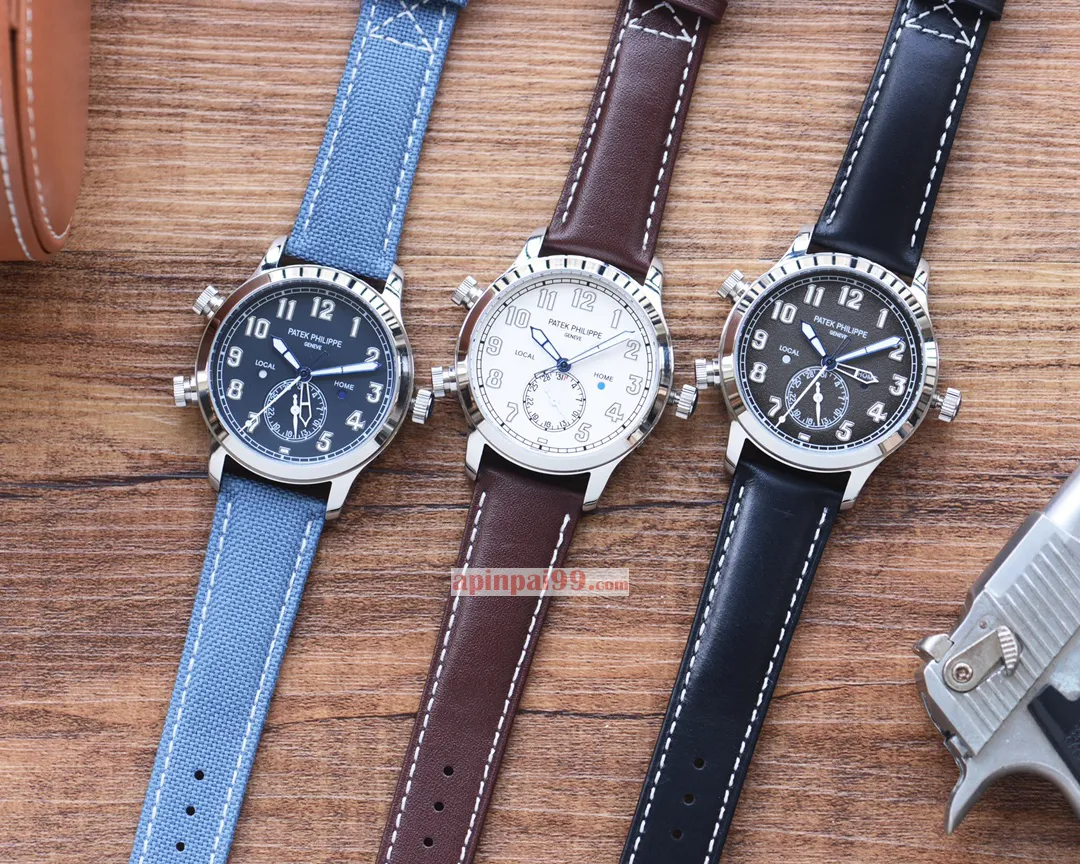 高貴のパテックフィリップ タイムピース シリーズ デュアル タイムゾーン機能 カレンダーメンズ腕時計 44530