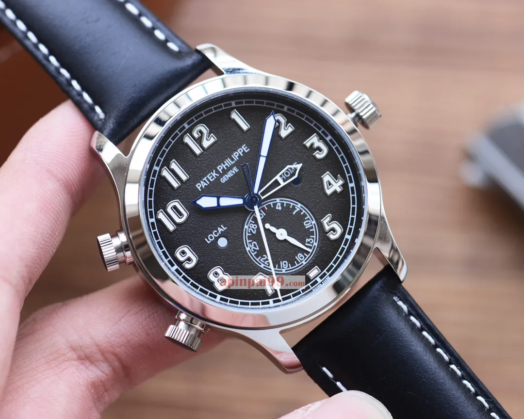 高貴のパテックフィリップ タイムピース シリーズ デュアル タイムゾーン機能 カレンダーメンズ腕時計 44530[2]