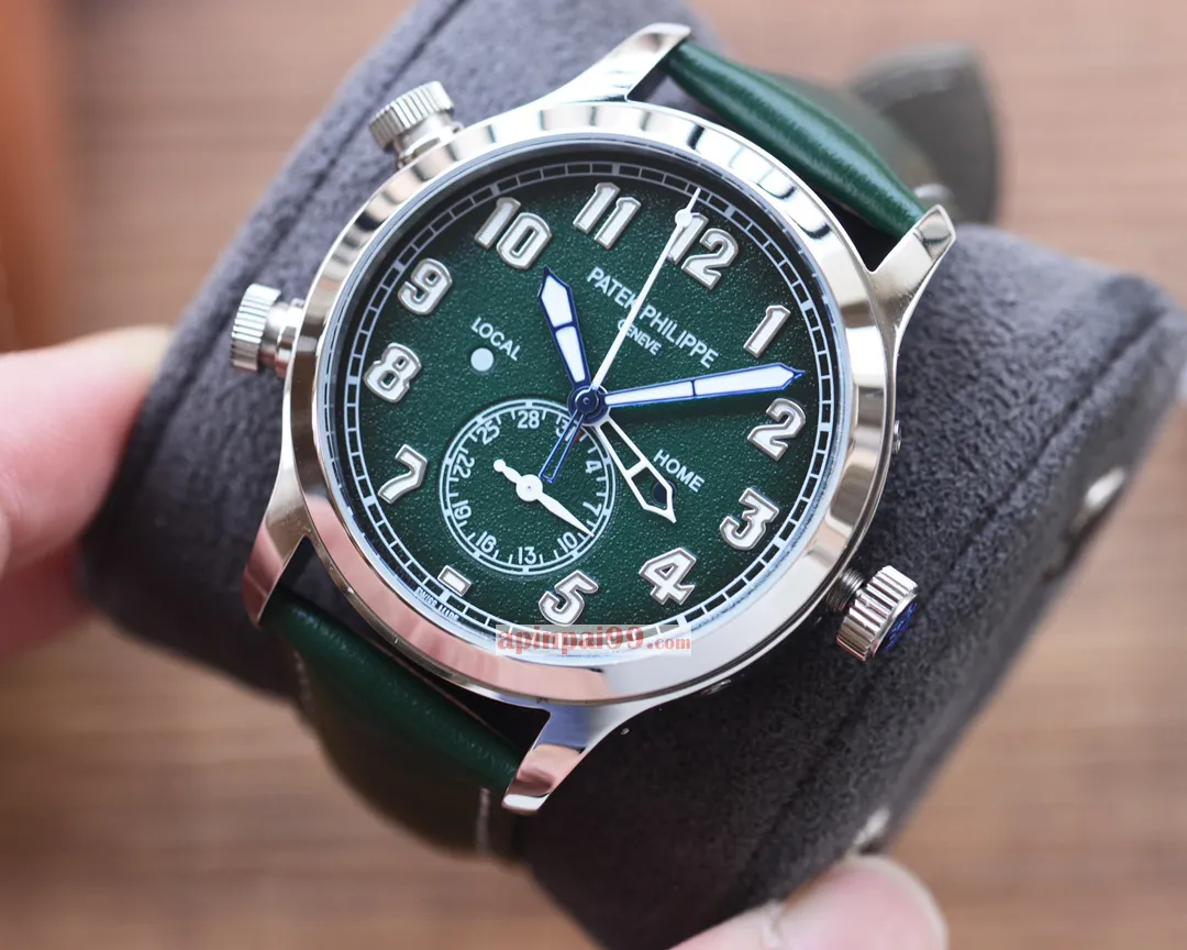 高貴のパテックフィリップ タイムピース シリーズ デュアル タイムゾーン機能 カレンダーメンズ腕時計 44530[4]