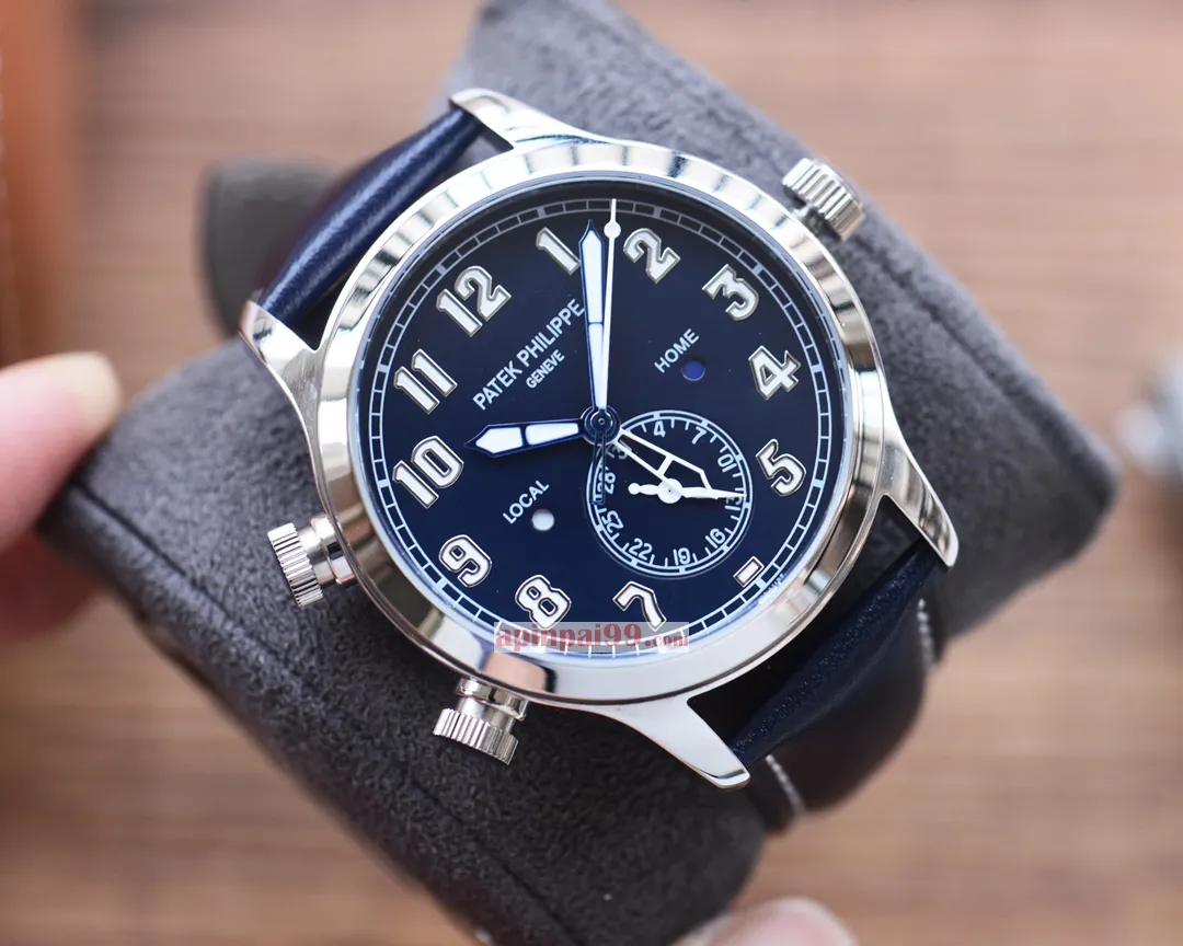 高貴のパテックフィリップ タイムピース シリーズ デュアル タイムゾーン機能 カレンダーメンズ腕時計 44530[6]