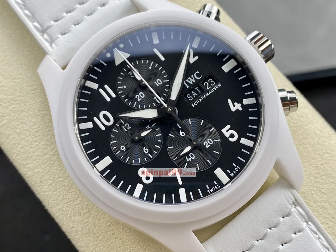 高品質時計IWC パイロット セラミック ホワイト クロノグラフ スペシャル エディション 170482[1]