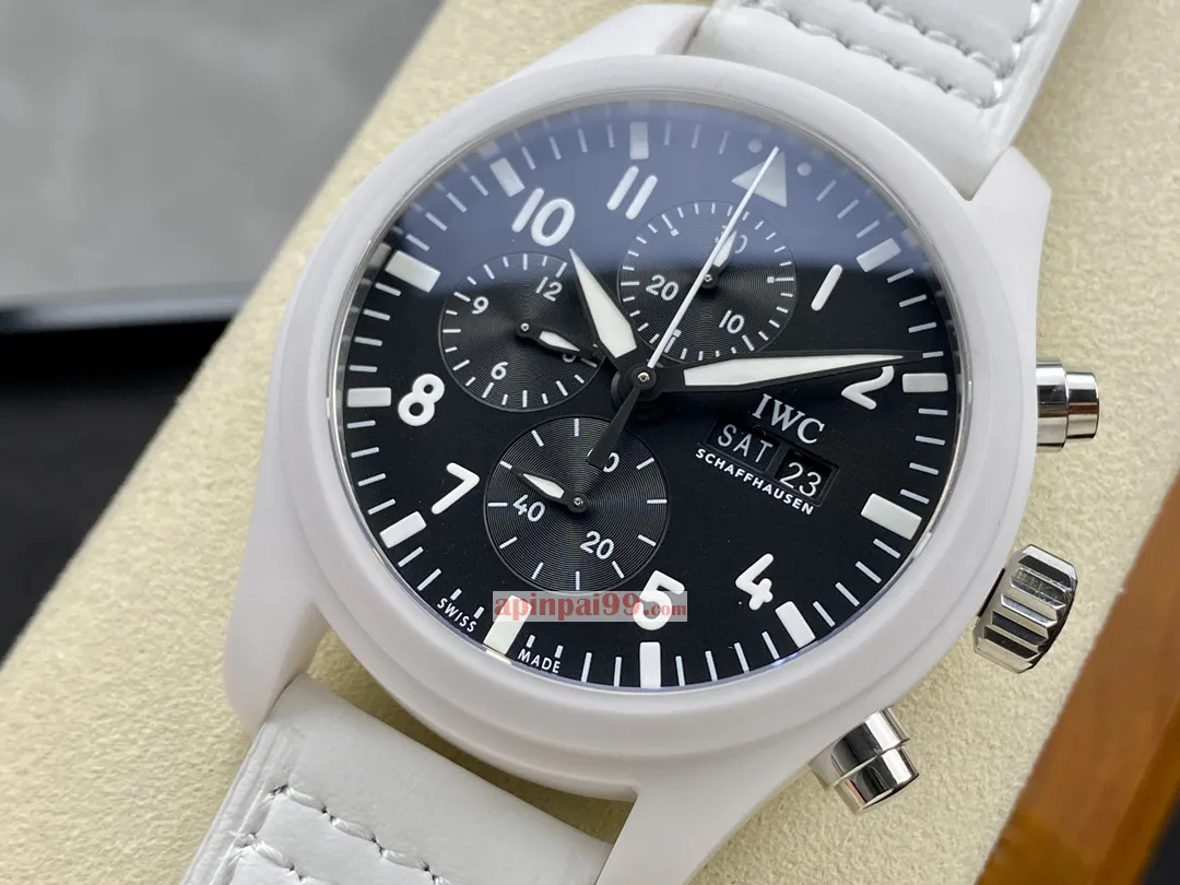 高品質時計IWC パイロット セラミック ホワイト クロノグラフ スペシャル エディション 170482[2]