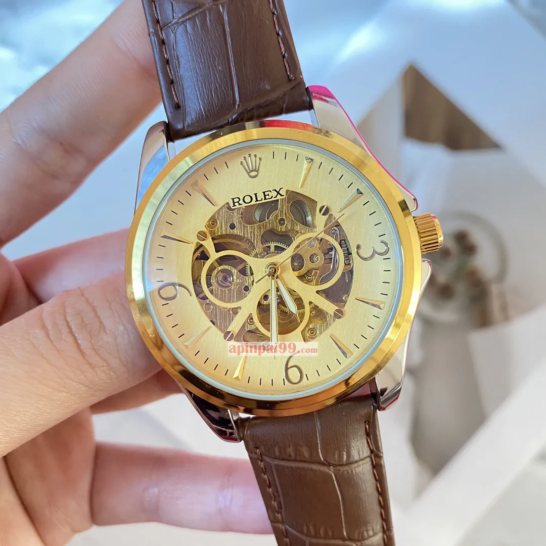 新品ロレックス スケルトン メンズ カジュアル機械式コピー時計 50049[8]