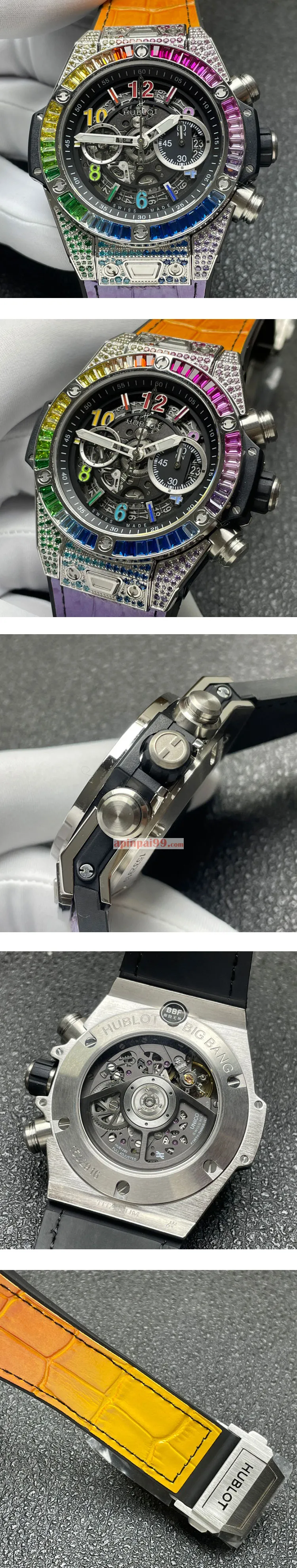 最高品質ウブロコピー ビッグバン ウニコ レインボー チタニウム 441.NX.1117.LR.0999