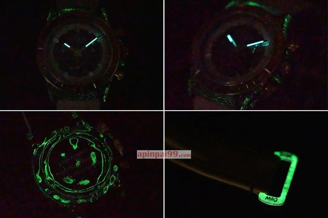 新品ロレックススーパーコピー時計 ユニバース クロノグラフ デイトナ シリーズ カーボンファイバー ルミナス 369811[8]