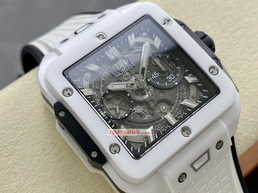 最新スクエア ウブロ ニュー スクエア バン ユニコ セラミックコピーの腕時計 170990[1]