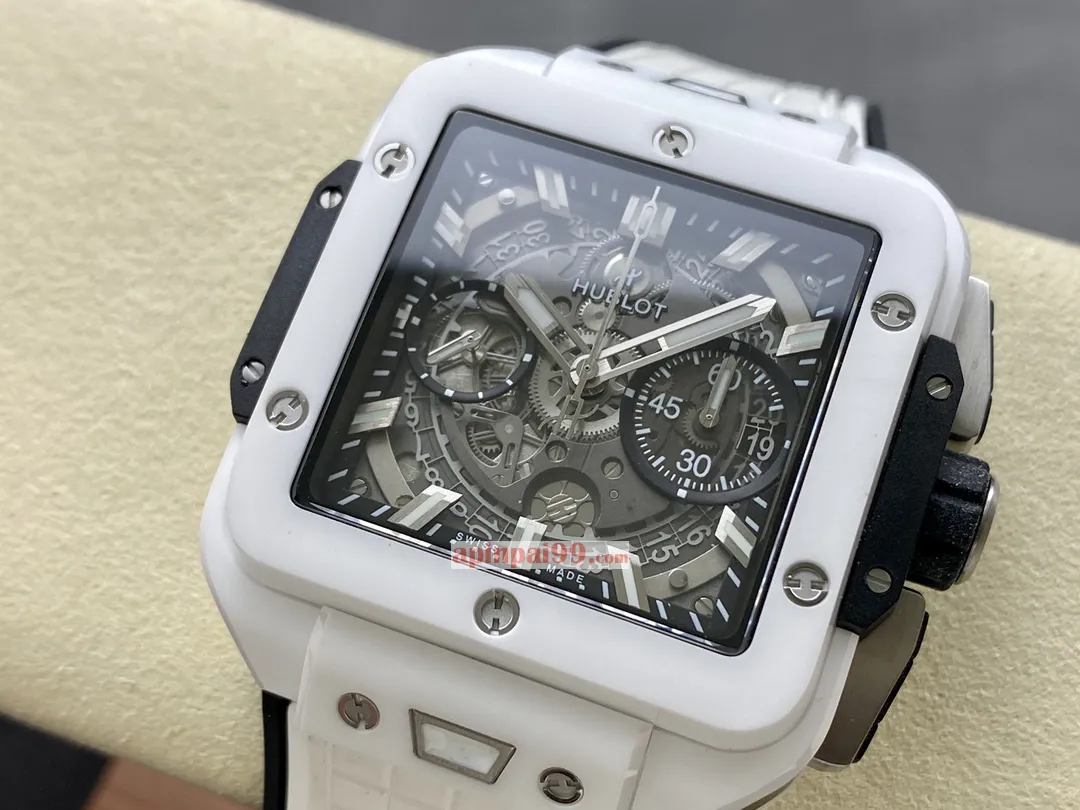 最新スクエア ウブロ ニュー スクエア バン ユニコ セラミックコピーの腕時計 170990[2]