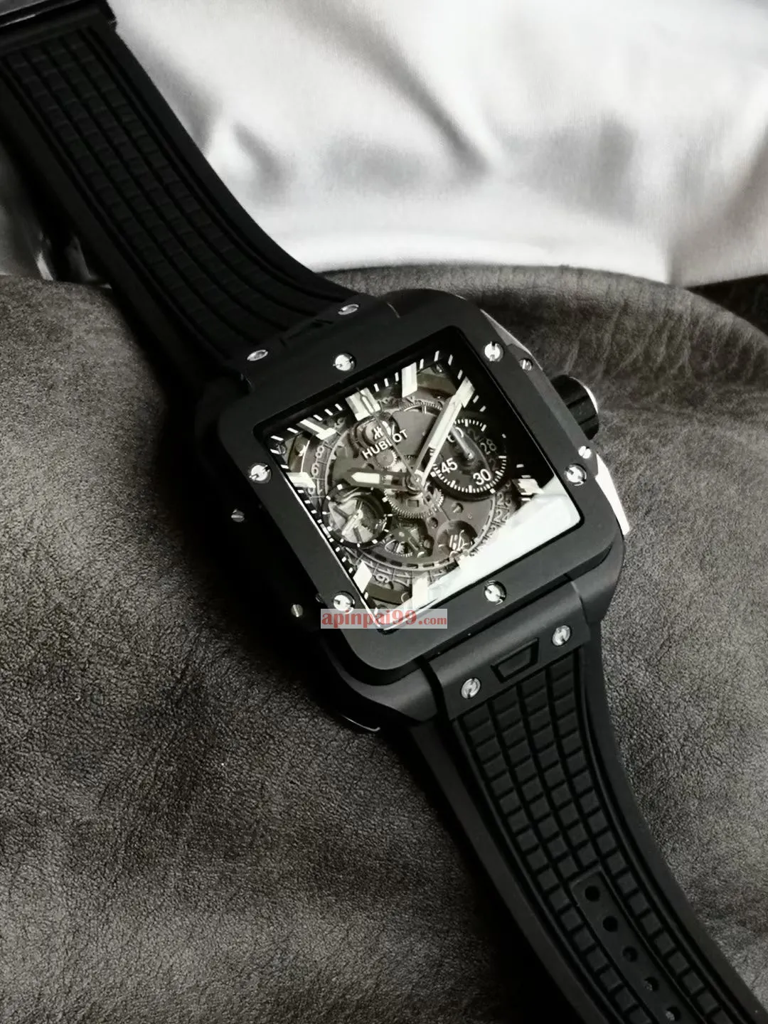 新款スクエア ウブロ ニュー スクエア バン ユニコ セラミックスーパーコピー時計 170991[5]