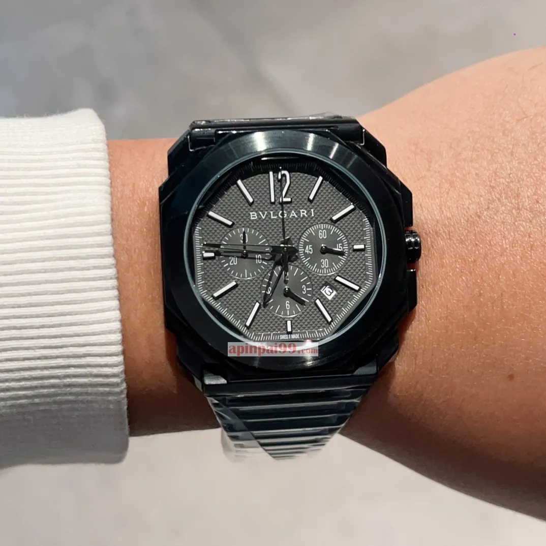 ブルガリコピー時計n級 オクト フィニッシモ GMT オートマチック クロノグラフ OS クロノグラフ BV32051[2]