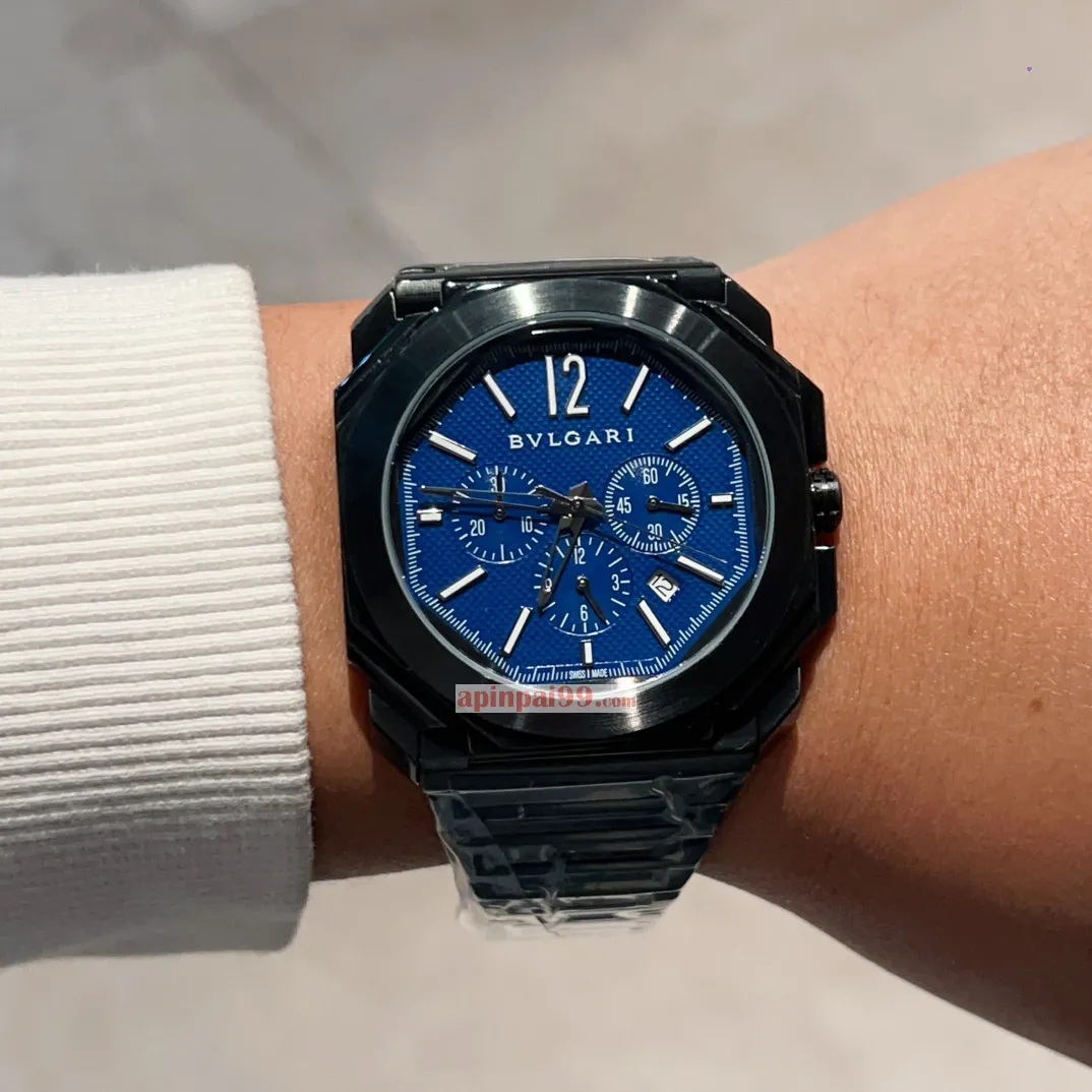 ブルガリコピー時計n級 オクト フィニッシモ GMT オートマチック クロノグラフ OS クロノグラフ BV32051[3]