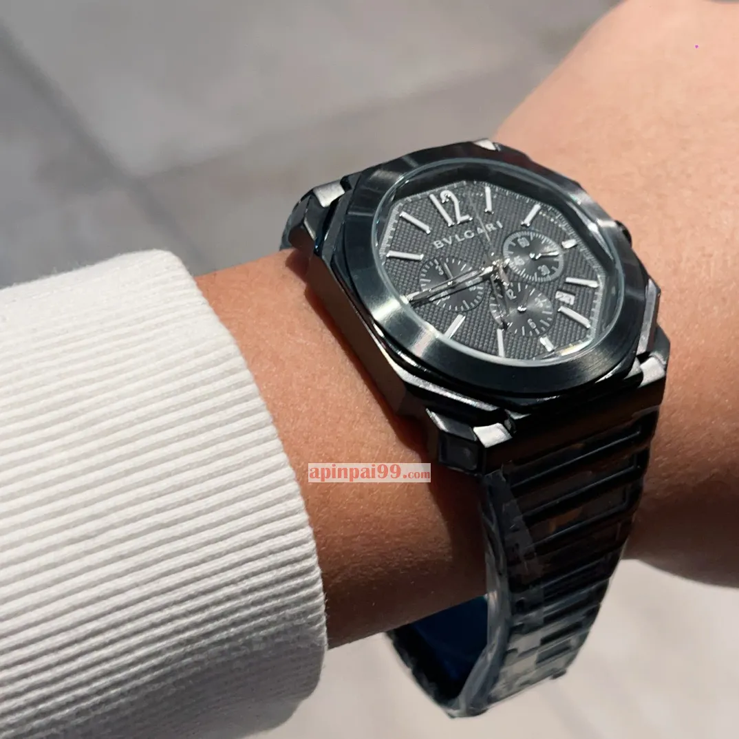 ブルガリコピー時計n級 オクト フィニッシモ GMT オートマチック クロノグラフ OS クロノグラフ BV32051[4]