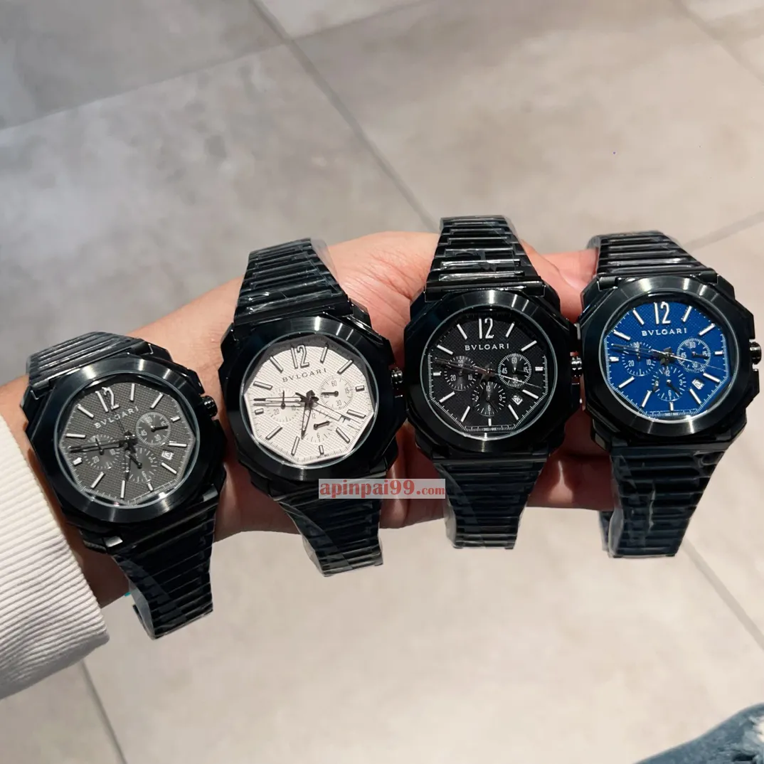 ブルガリコピー時計n級 オクト フィニッシモ GMT オートマチック クロノグラフ OS クロノグラフ BV32051[8]