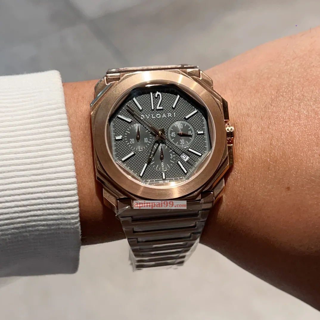 2024新作ブルガリ時計 オクト フィニッシモ GMT オートマチック クロノグラフ OS クロノグラフ BV32052[1]