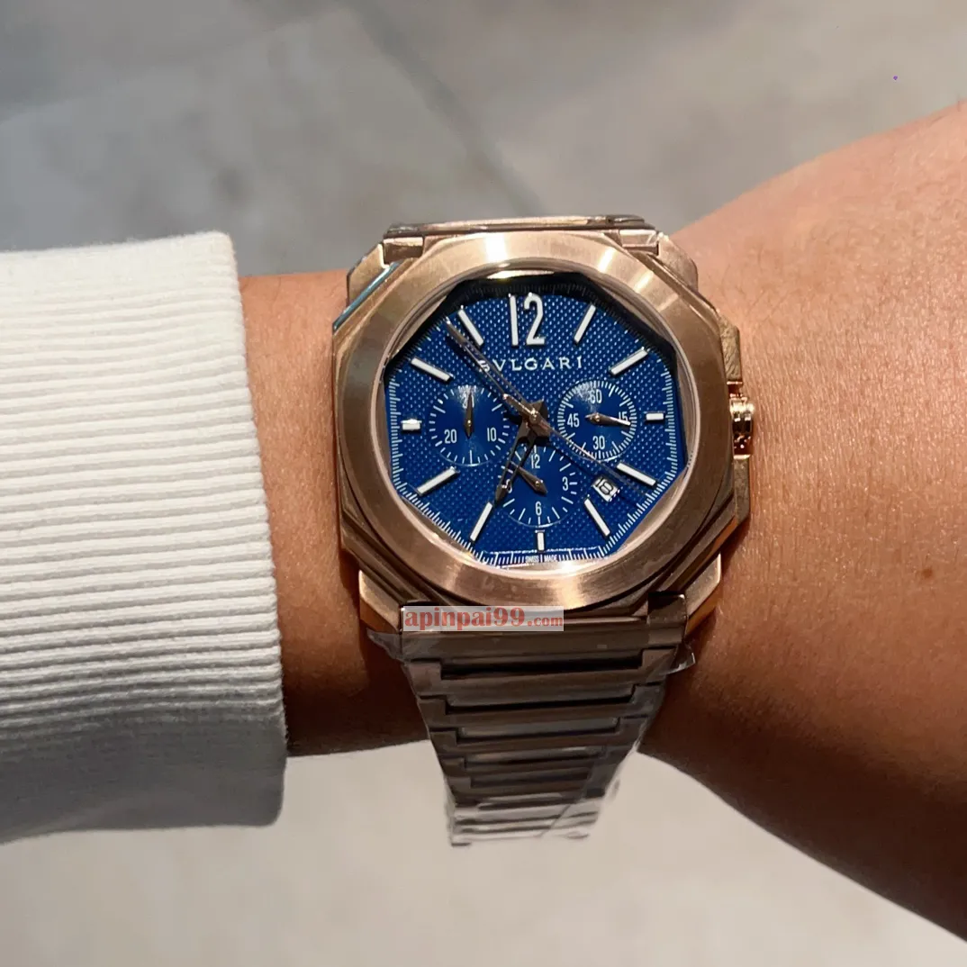 2024新作ブルガリ時計 オクト フィニッシモ GMT オートマチック クロノグラフ OS クロノグラフ BV32052[2]