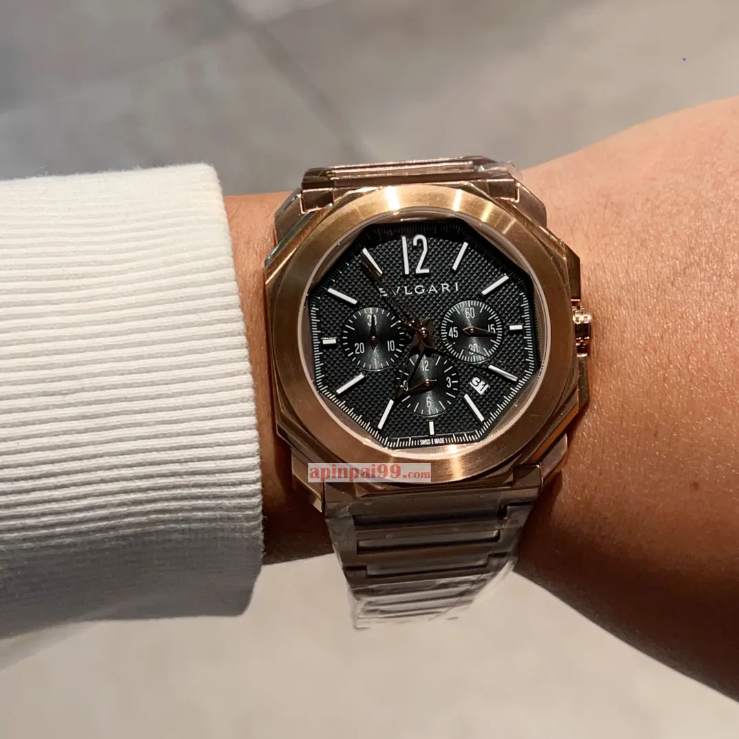 2024新作ブルガリ時計 オクト フィニッシモ GMT オートマチック クロノグラフ OS クロノグラフ BV32052[3]